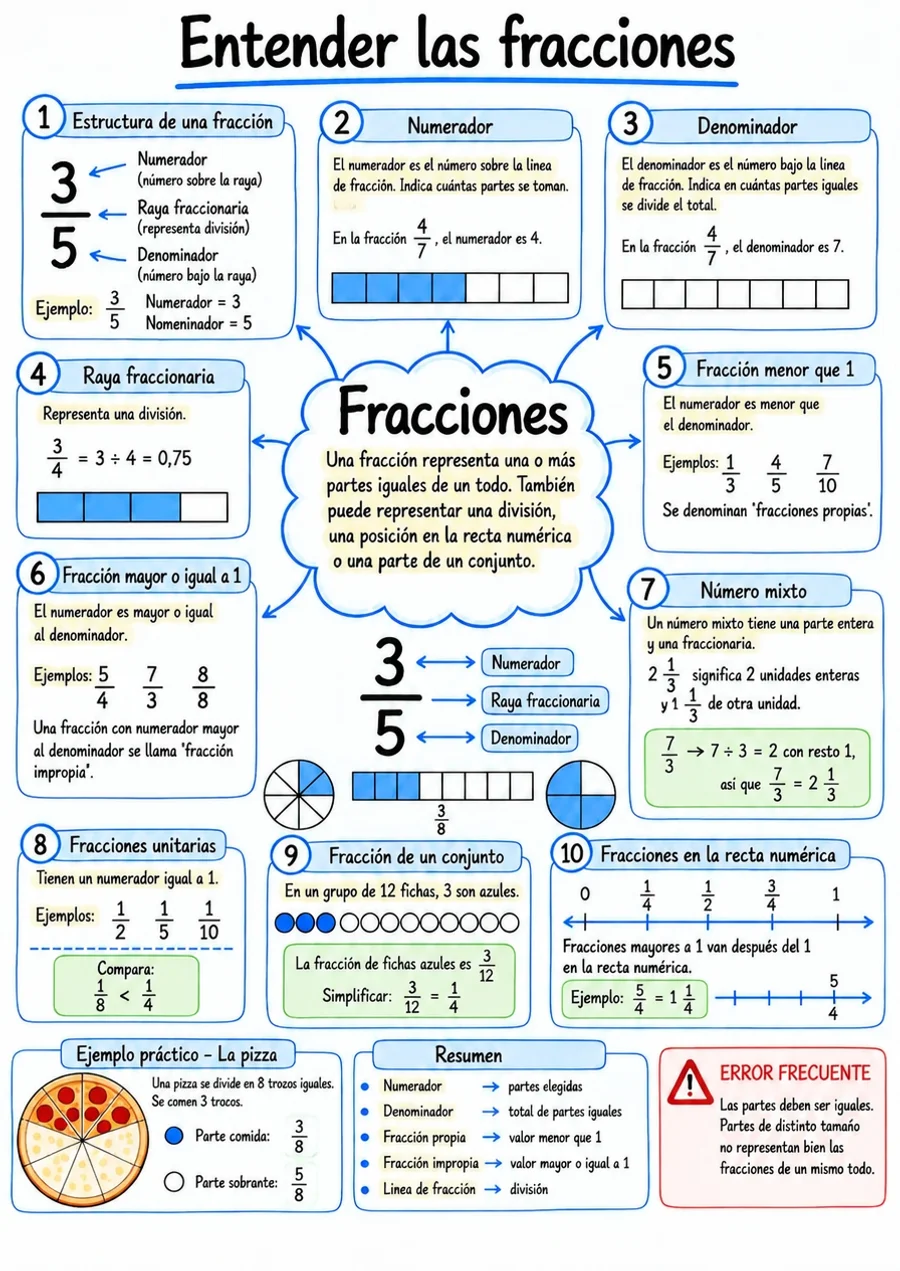 Mapa Mental 2: Fracciones